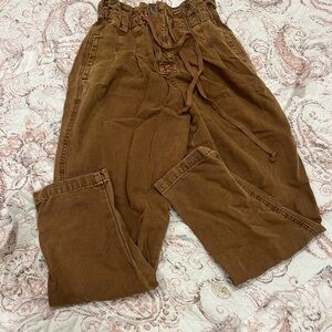 Free People XS brown khaki Casual Pants